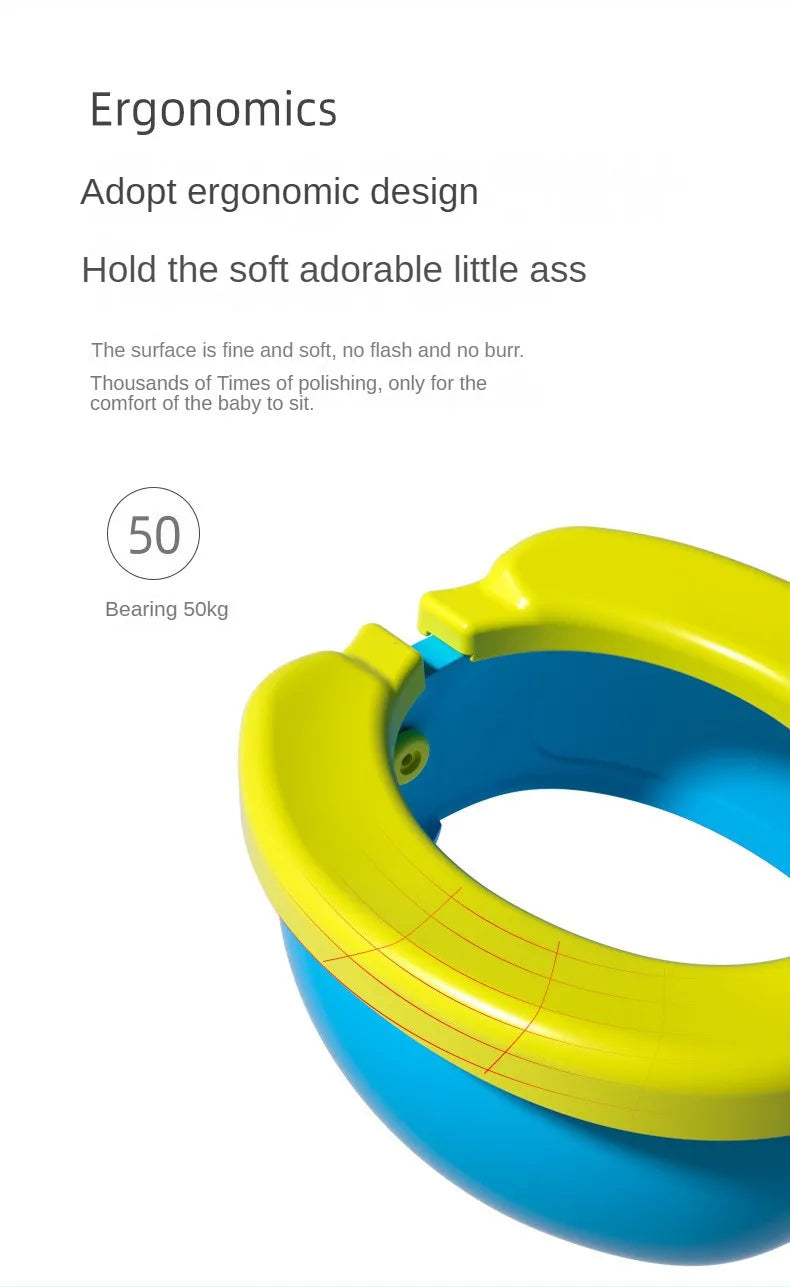 New Children's Foldable Potty Training Seat Easy To Clean Toilet Seat Boys and Girls Birthday Gift Portable Travel Baby Potty