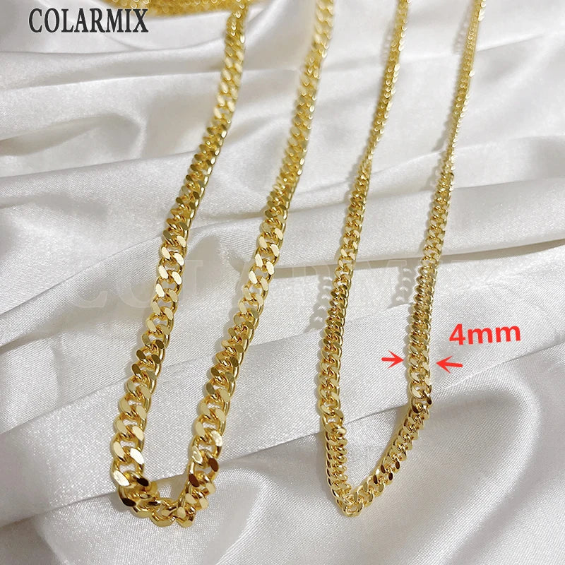 5Meters Hotsell Chunky Chains gold Metallic Fashion Jewelry gift Hip pop Necklace Fashion Jewelry