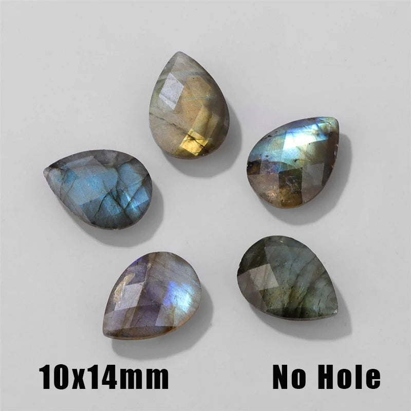 High Quality Natural Stone Labradorite Beads Charms Shiny Healing Gem Stone For Jewelry Making Necklace Earrings Accessries