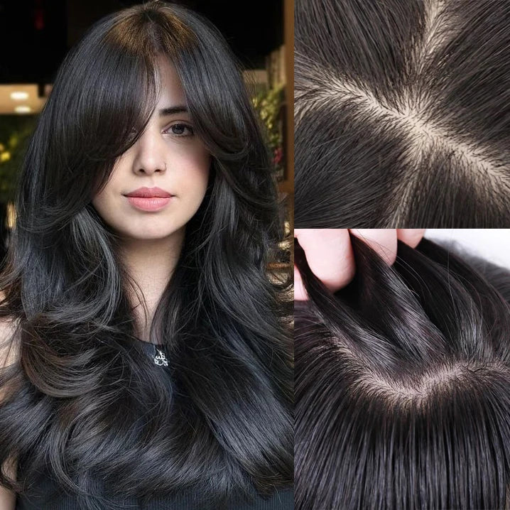Glueless 6x6 Silk Base Wig 100% Human Hair Pre Plucked Natural Hairline Silk Top Closure Straight Virgin Hair Wigs For Women