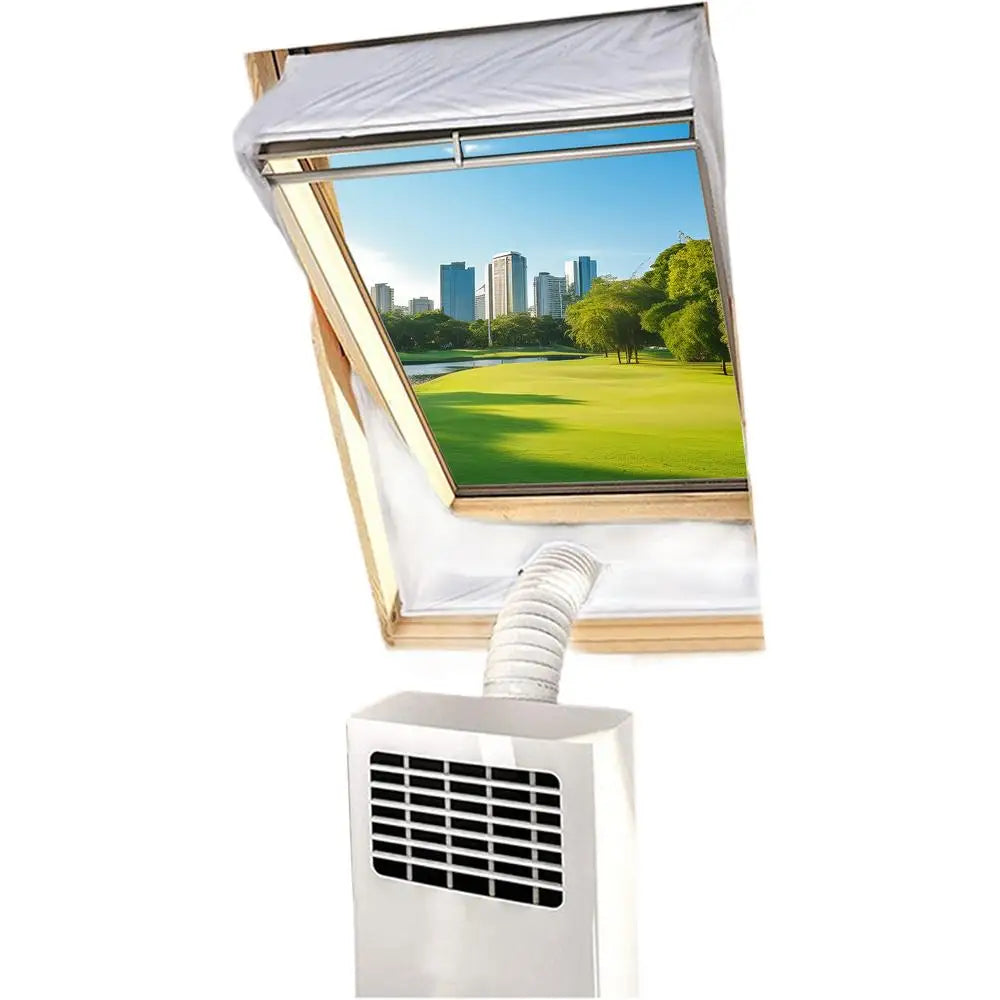 Portable AC Window Vent Kit AC Sealing Sealing Duct Cloth Mobile Air Conditioning Unit Vent For Home Apartment Farmhouse