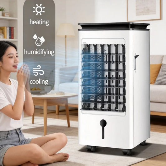 Dual Use Heating And Cooling Evaporative Water Air Cooler Household Portable Cooling Heating Fan For Indoor Home Use