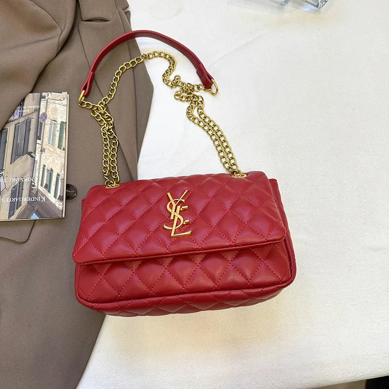 Fashionable Chic High-End Diaper Bag For Women Designer Leather Crossbody Handbag Large Capacity Trendy Tote Bag
