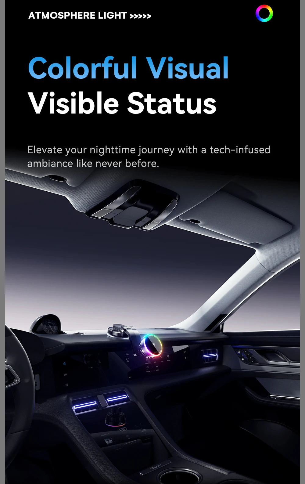 Essager Cooling Magnetic Car Wireless Charger 15W Fast Charging Station For Magsafe iPhone 16 Huawei 360° Roation Phone Holder
