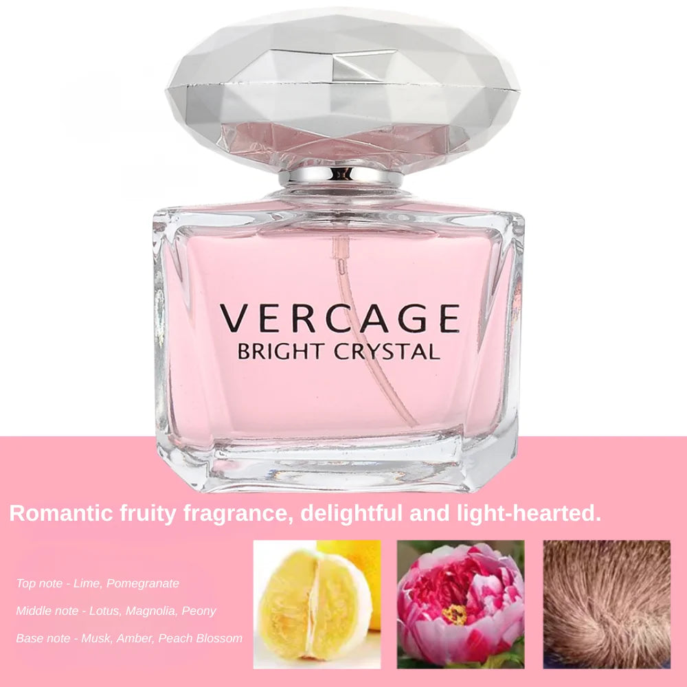 Sweet Love Luxury Brand Long Lasting Fragrance 50ml Women Body Spray Perfume Floral Scent Pheromone Perfumes Crystal Diamond