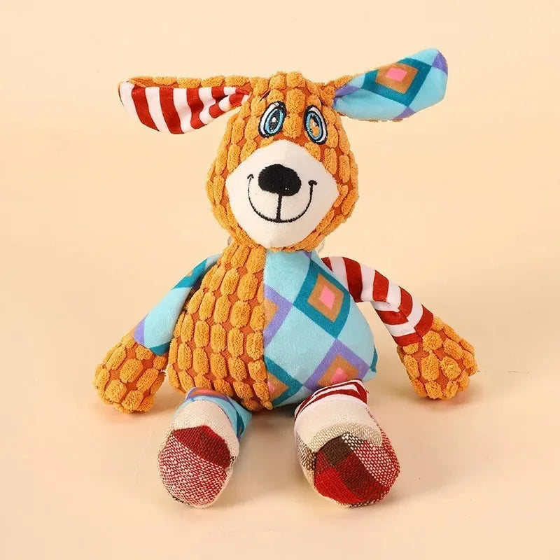 1/2 Pcs Pet Voice Toys Dog Plush Teeth Grinding Anti Bite Interactive Cat and Dog Supplies Self Hi Training Toys