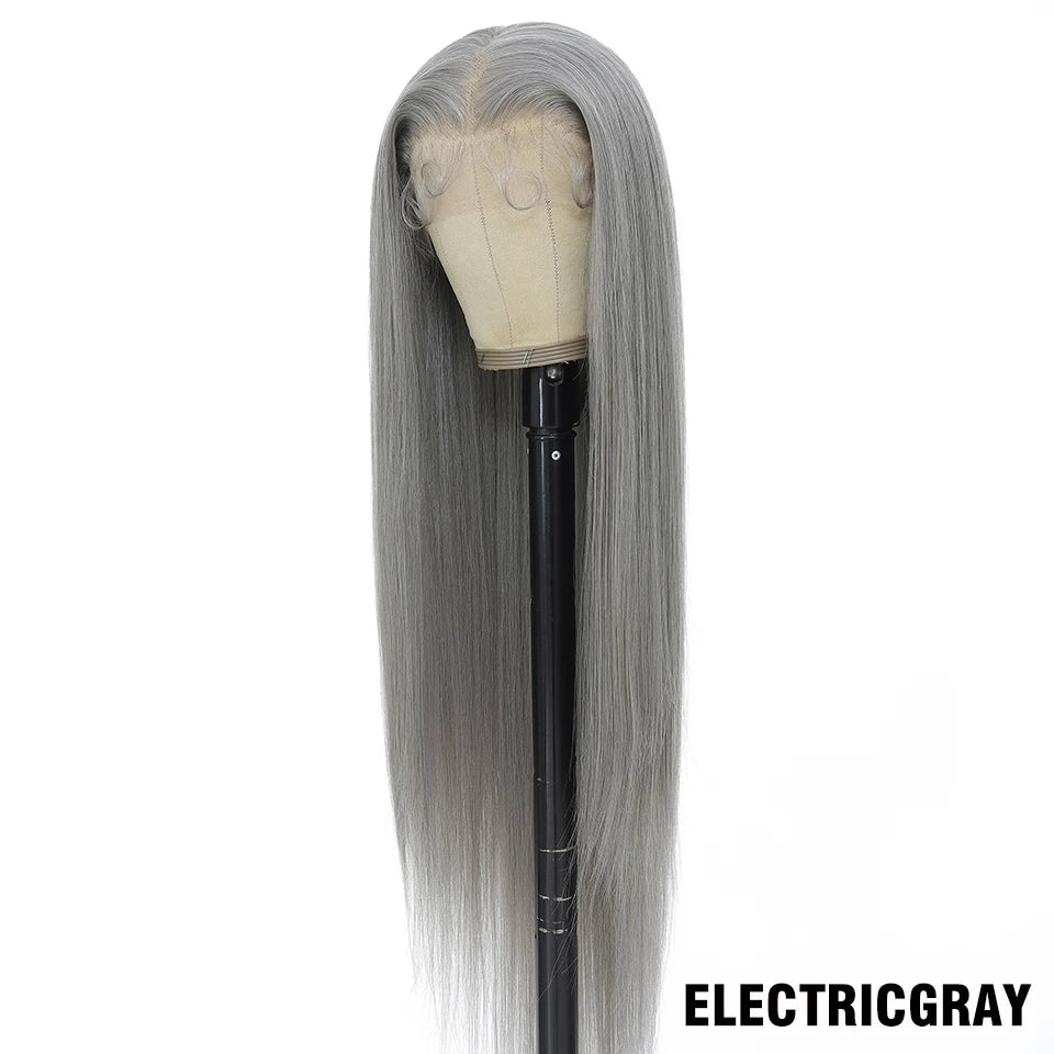 Highlight 13x6 Synthetic Lace Frontal Wigs For Women 40 Inch Long Silky Straight Lace Front Wigs High Quality American Afro Wigs