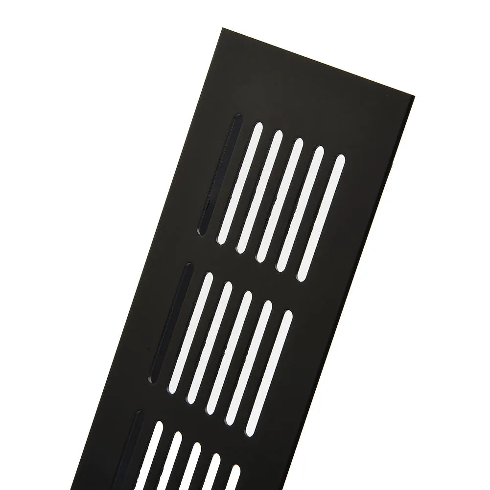60mm Aluminium Rectangular Cabinet Wardrobe Air Vent Grille Ventilation Cover