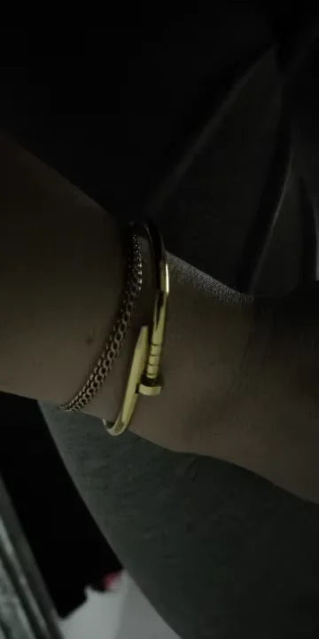 Bracelets Woman Gold Plated Simple Hip-hop Punk Personality Fashion High Stainless Steel Italian Men Sale Jewelry Accessories