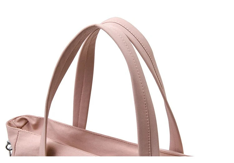 Personalized Name Simple Mommy Bag Large Capacity Solid Color Single Shoulder Crossbody Bag Baby Diaper Storage Bags