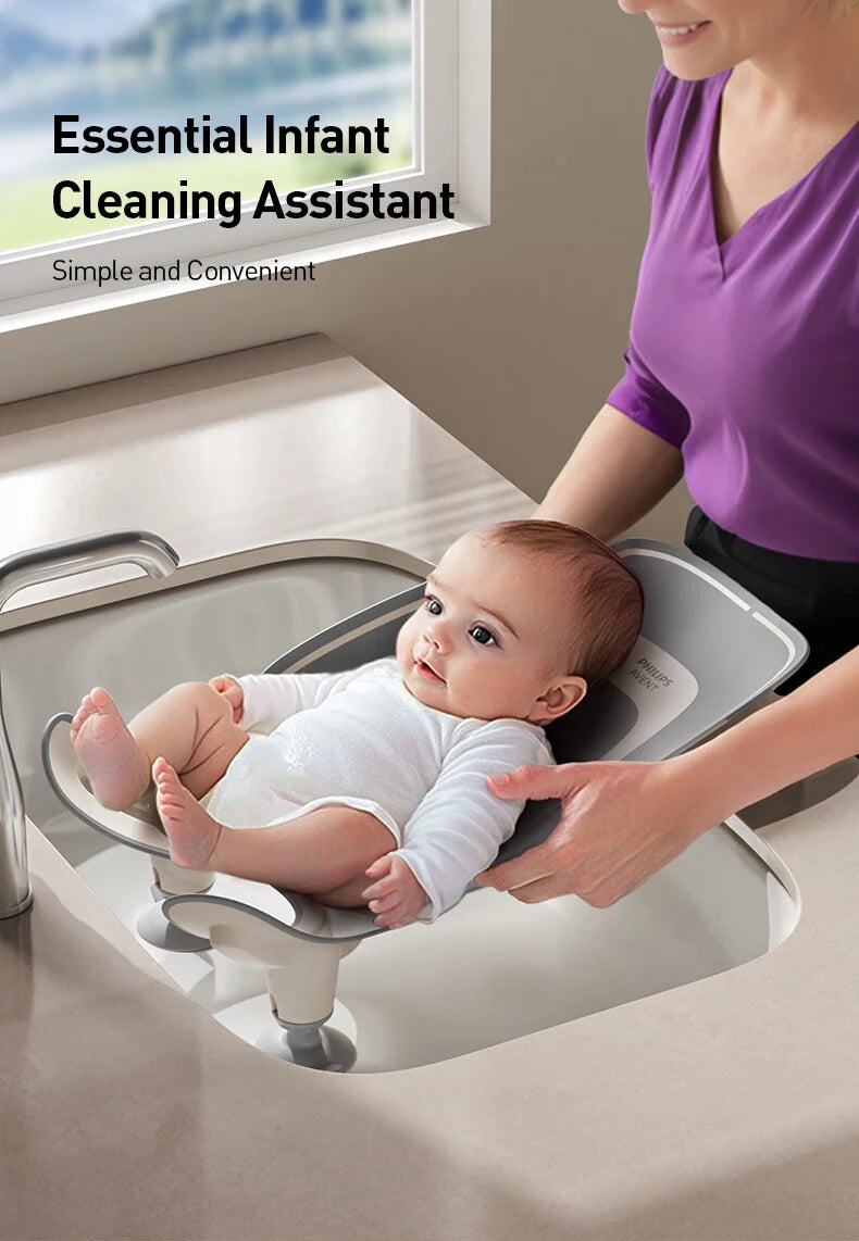 Avent Infant Hygiene Frame Universal Sink Support Stand PP TPE Bath Cleaning Holder for Newborn
