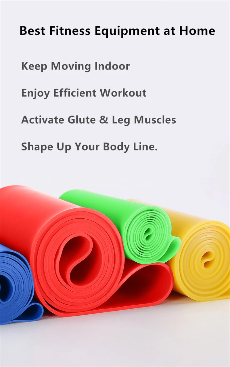 5Pcs TPE Resistance Bands Set with Storage Bag & Manual, Elastic Exercise Bands for Yoga Pilates Strength Training Home Gym