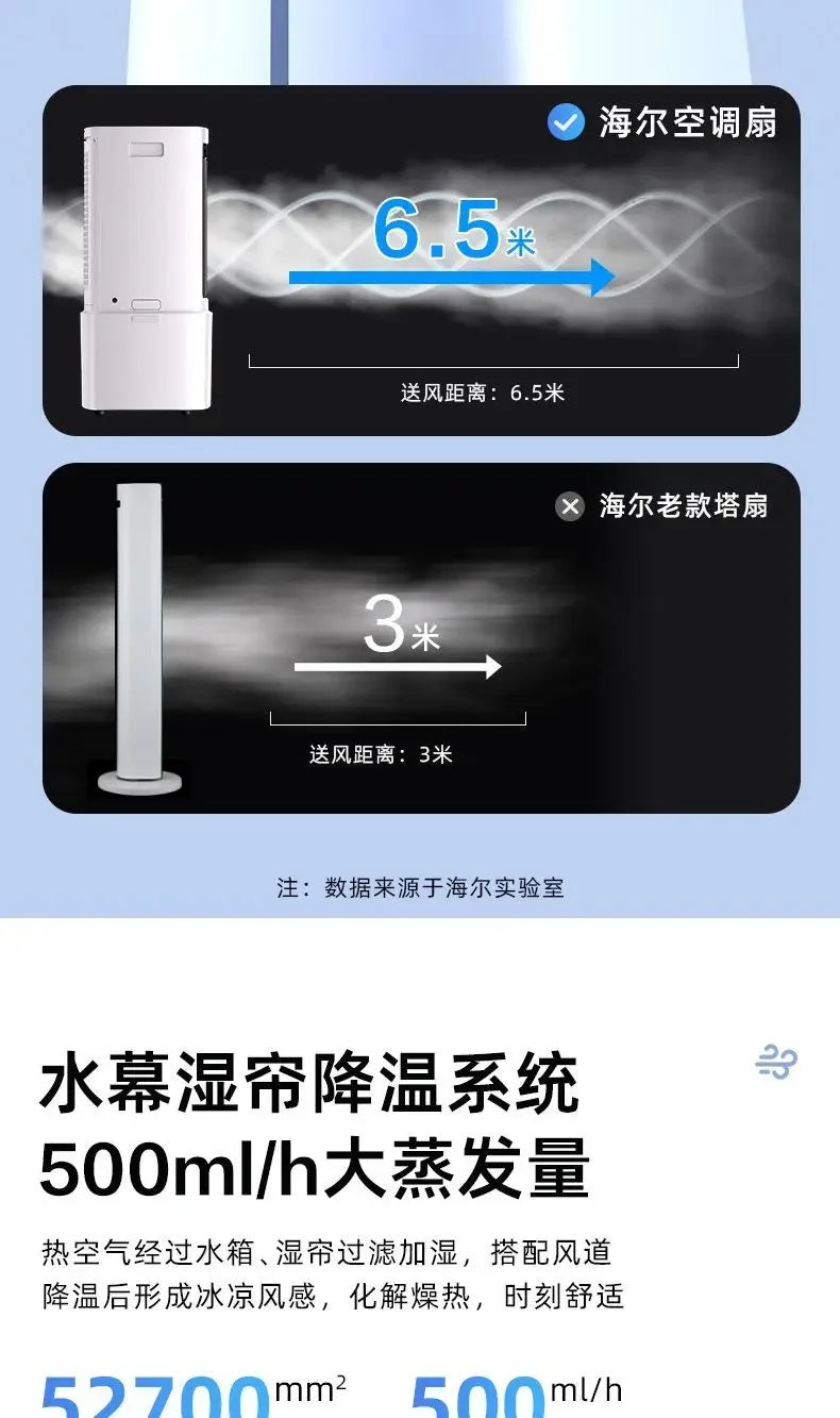 Cooling fan household single cooling water cooling fan air conditioner refrigerator mobile small