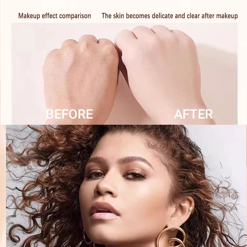 Beauty Foundation Liquid Is Long-lasting Hydrating and Concealing Control Oil Locking Moisture Create Zero Pore Base Makeup