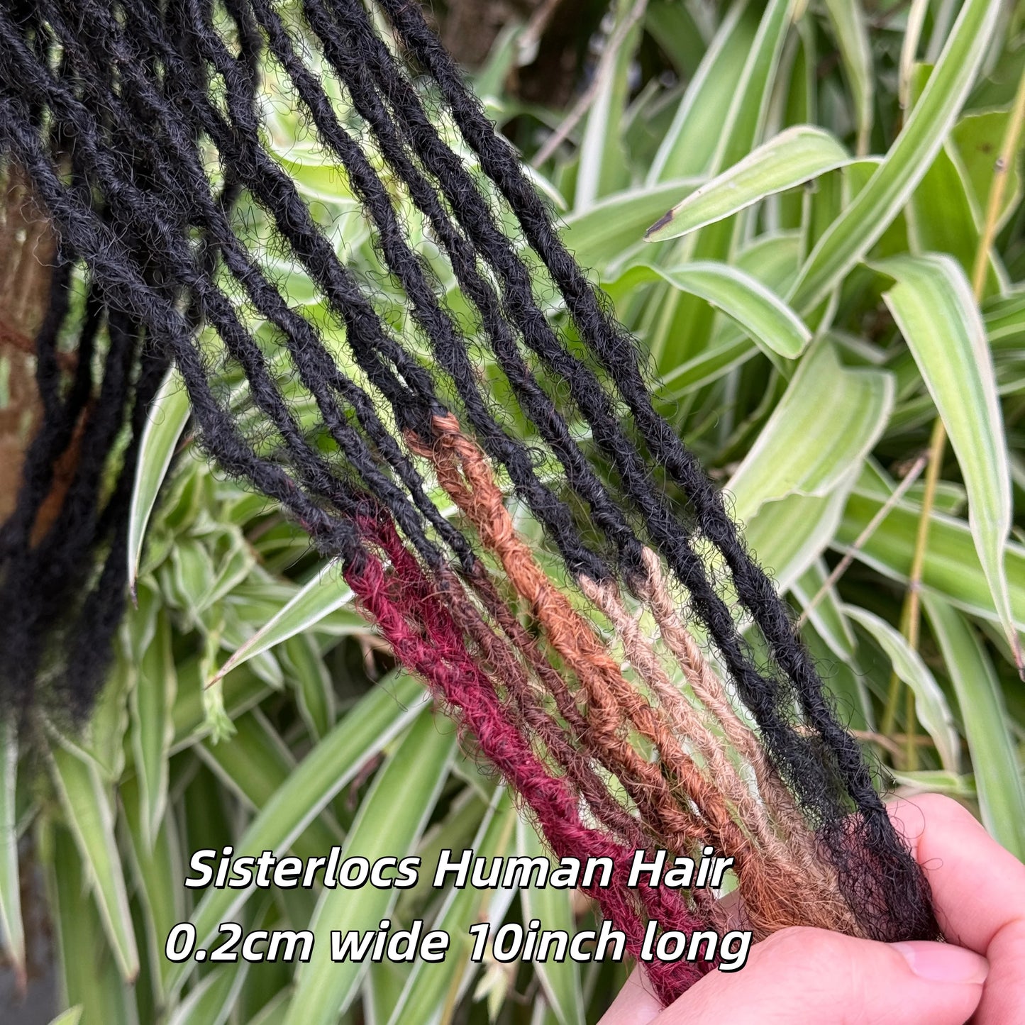 0.2 Sisterlocs Handmade Interlocs Dreadlock 100% Real Human Hair Permanent Micro Locs Extensions Natural Looking Soft Dreadlock