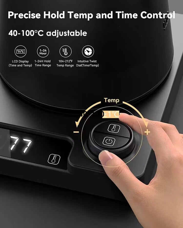 220V 110V 1200W Gooseneck water kettle with temperature control pour over electric Kettle for Coffee and Tea