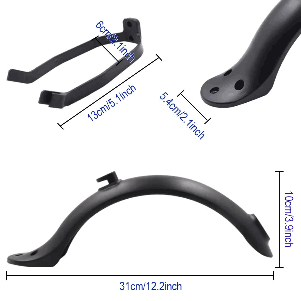 For Xiaomi Mijia MI M365 1S M187 Pro E-Scooter Tire Splash Fender with Rear Taillight Front Back Guard Mudguard screw line Parts