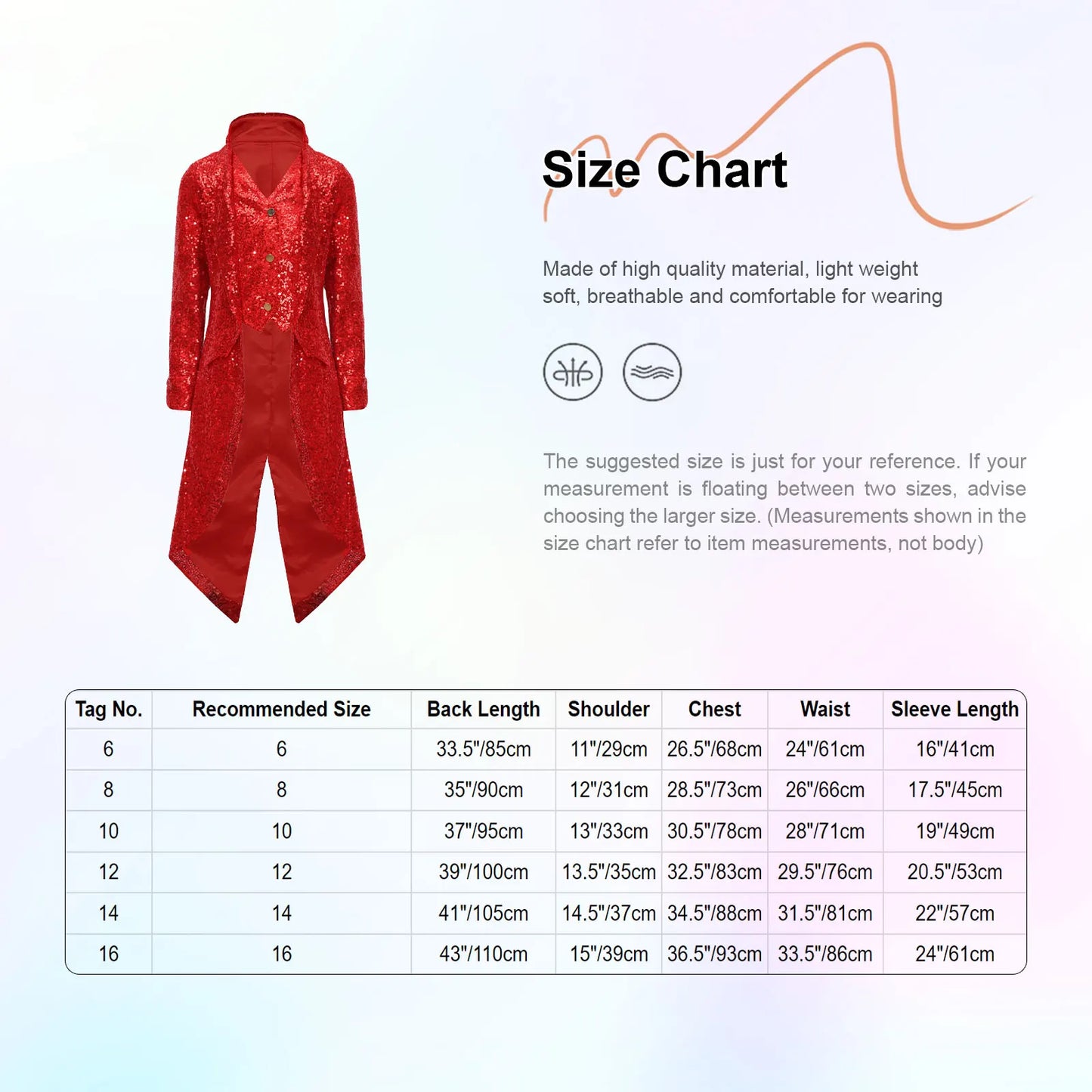 Kids Boys Halloween Medieval Renaissance Costume Sparkly Sequins Victorian Tailcoat Jacket Frock Coat Long Sleeve Gothic Tuxedo