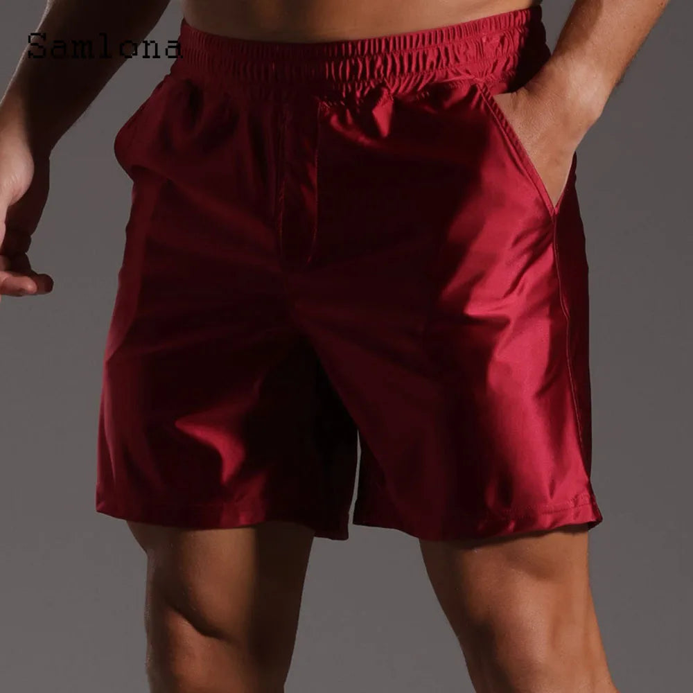 Plus Size 4xl Mens Board Shorts Sexy Leisure Short Pants Khaki Black Elastic Waist Lace-up Pocket New Summer Casual Beach Shorts
