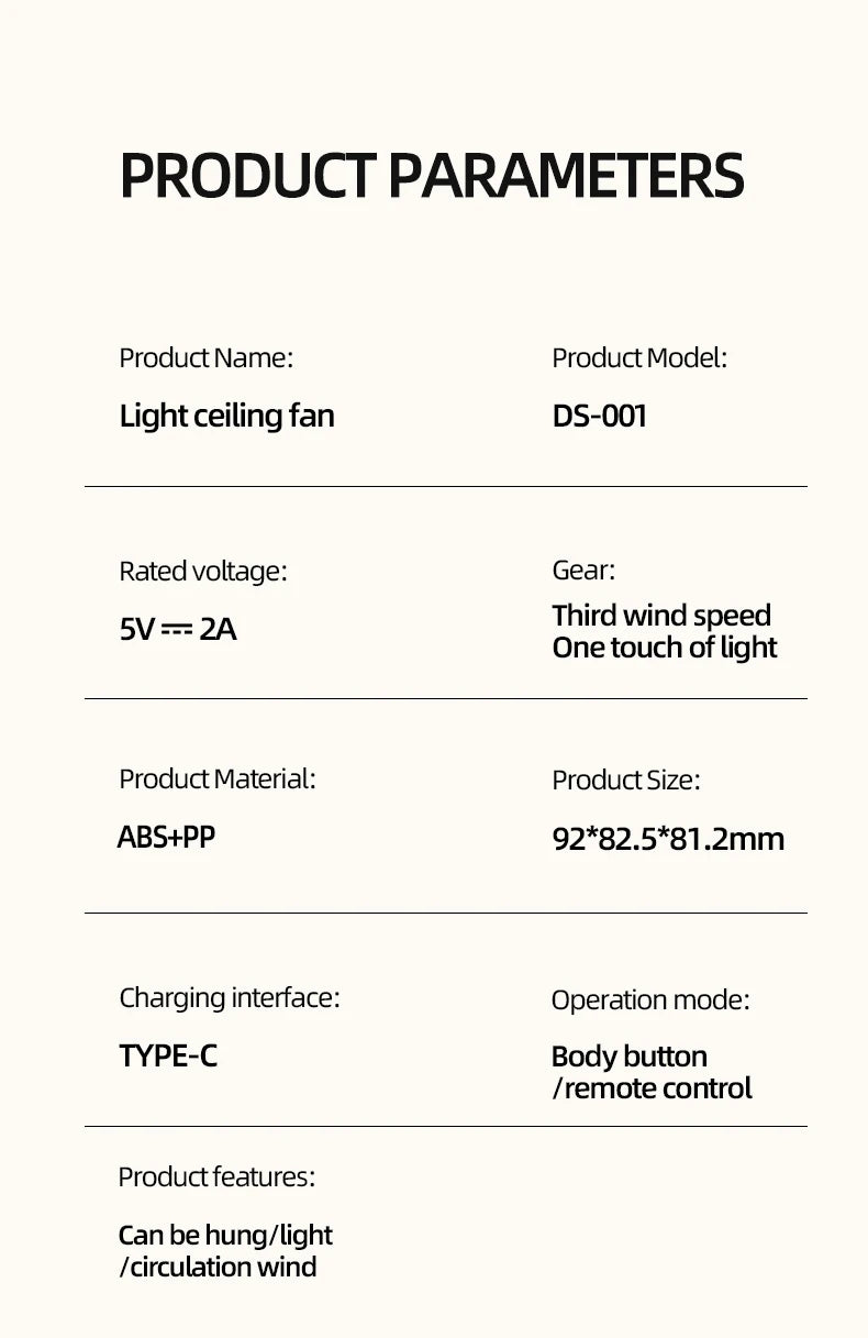 Ceiling Fan Portable Camping Tent Ceiling Canopy Fan 8000mah Rechargeable Wireless Fan Air Circulators with Remote Control Light