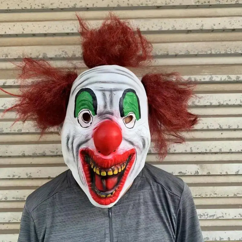 Halloween Various Clown Mask Cosplay Party Mask Latex Masks Helmet NPC Funny Prank Scare Headgear Bar Party Costume Props Mask