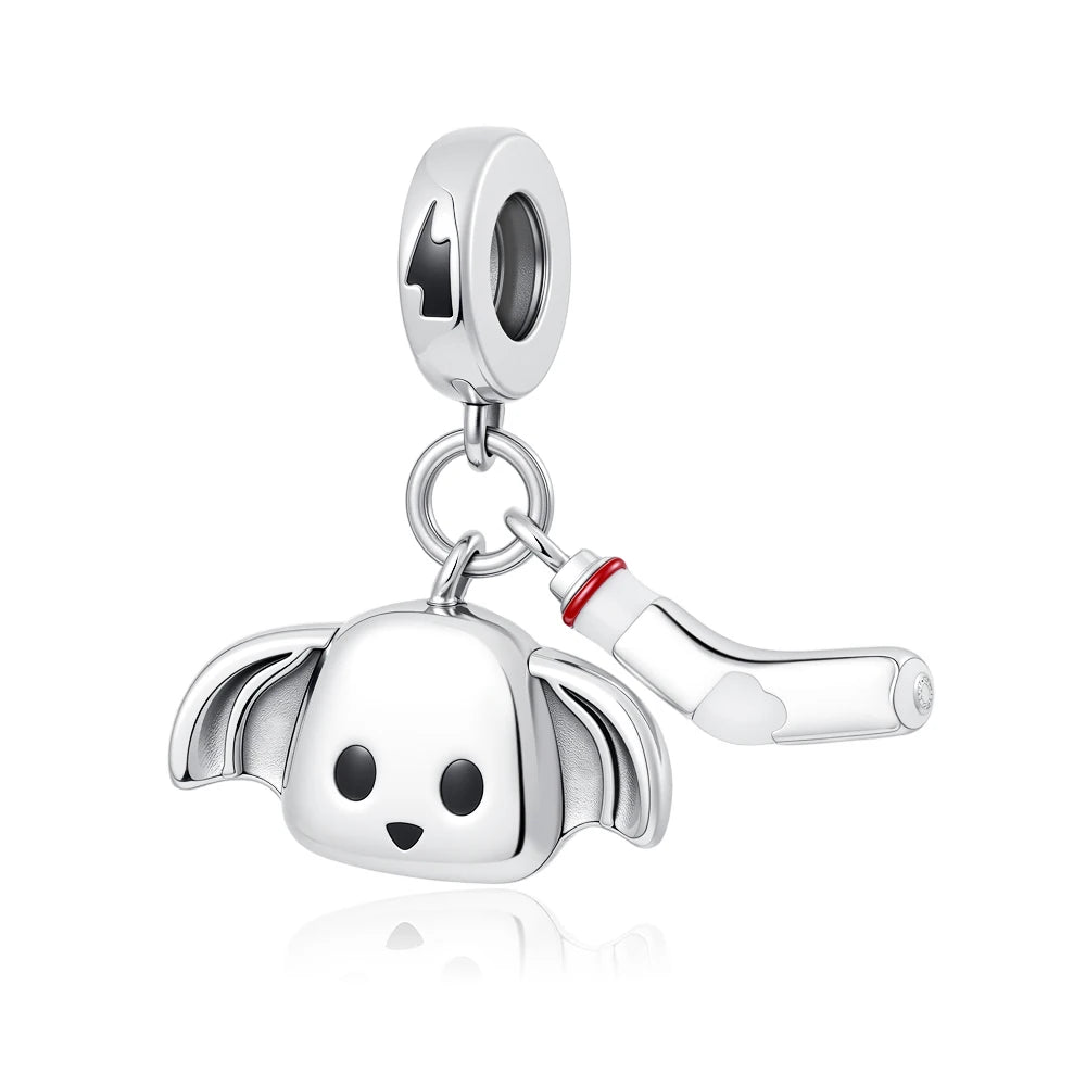 925 Sterling Silver Cute Cartoon Shield Soldier Stickey Charm Beads Animal & Character Charms DIY Jewelry Gift for Her
