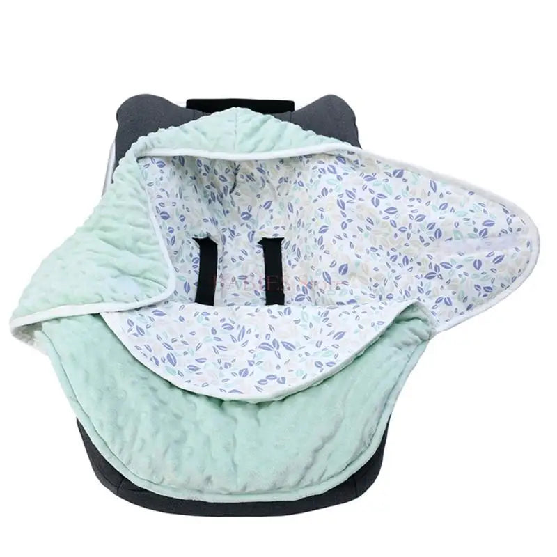 C9GB Baby Car Seats Wrap Blanket Breathable Cotton Baby Swaddles Multiple Pattern