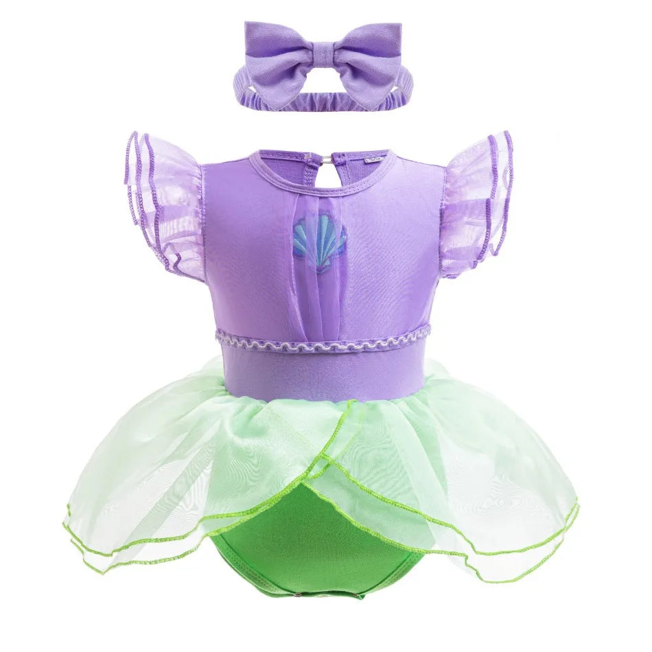 Baby Girls Princess Sofia Outfit Anna Elza Infant Baby Tutu Dress Kids Girls Costume Romper Aurora Belle Clothes Costumes Dress