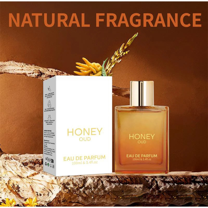 Honey Oud Rose Gourmet Scent Perfume,Women Sweet Warm Eau De Toilette,Lemon/Blackcurrant/Sandalwood/Vanilla Light Fragrance Mist