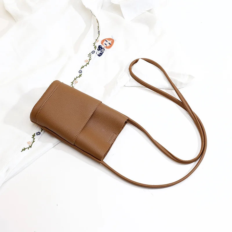 Luxury Design PU Leather Phone Bag Custom Letters Woman Cross Body Bag Fashion Travel Lady Engraving Shoulder Bags Wallet Pouch