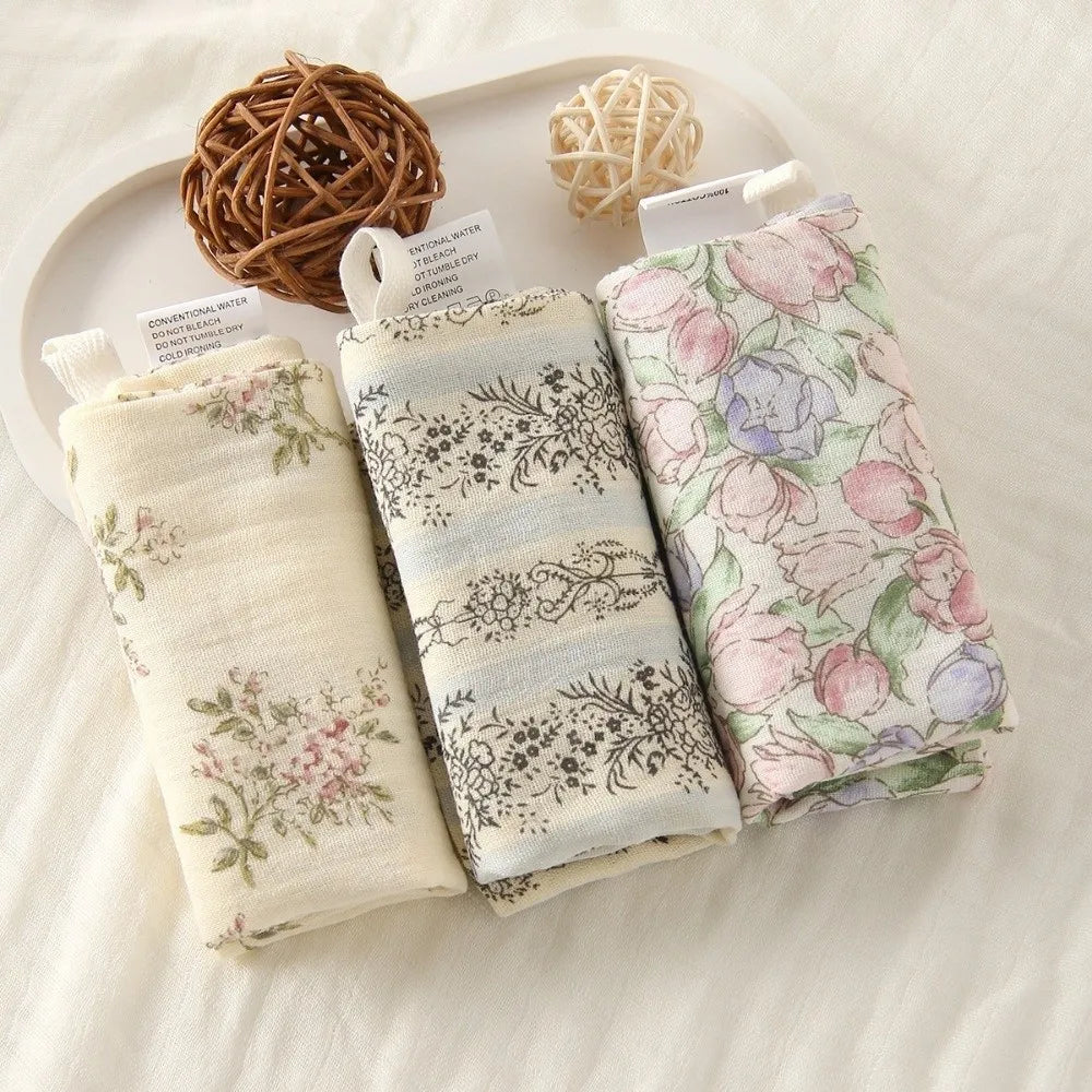 High Quality 4-Layer Pure Cotton Baby Cotton Washcloth Absorbent Soft Square Towels Baby Towels Gauze Cotton Newborn Burp Cloth