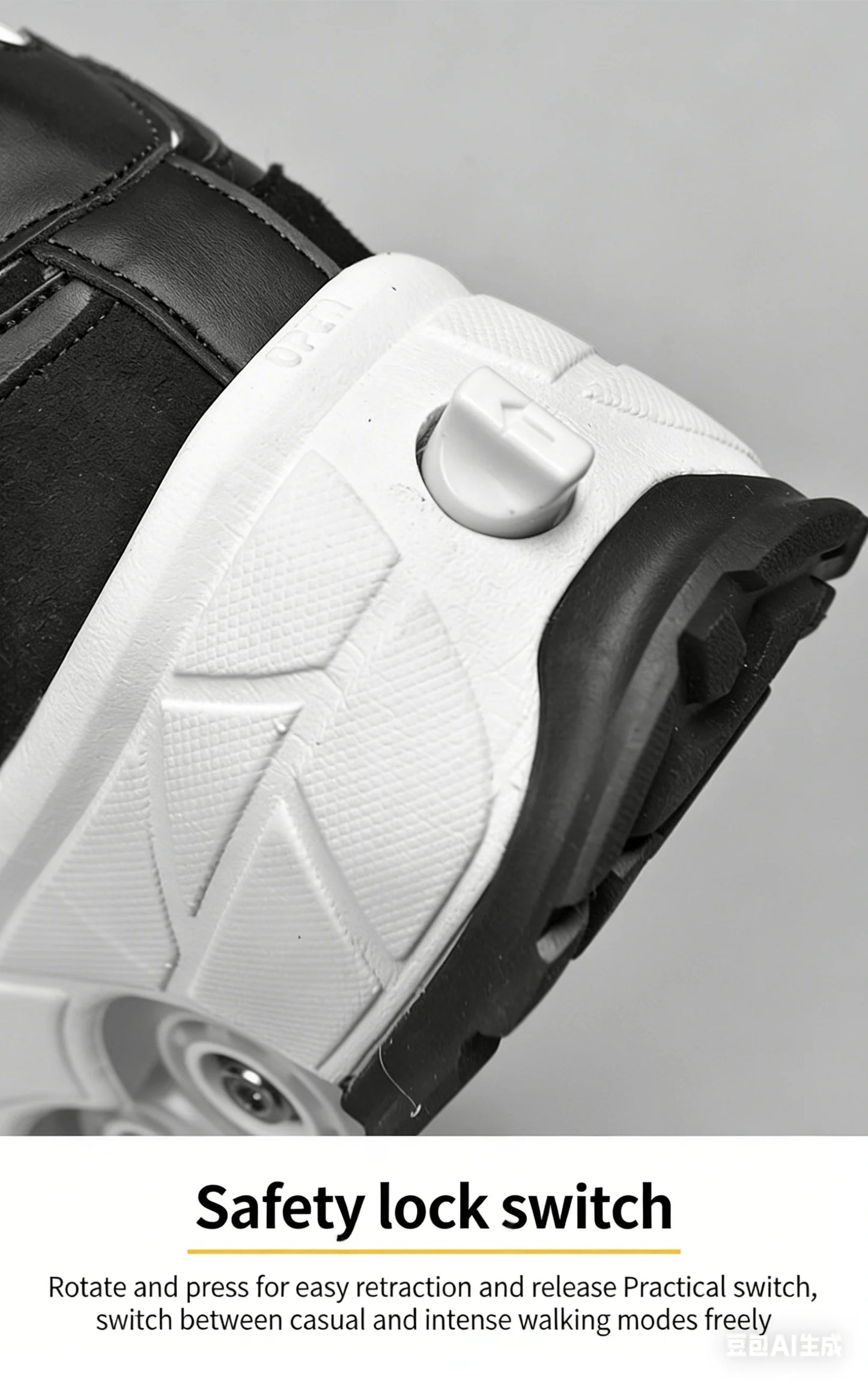 Stylish skating: 2-in-1 white convertible roller skates, leading the way in roller skating and making the best gift for friends.