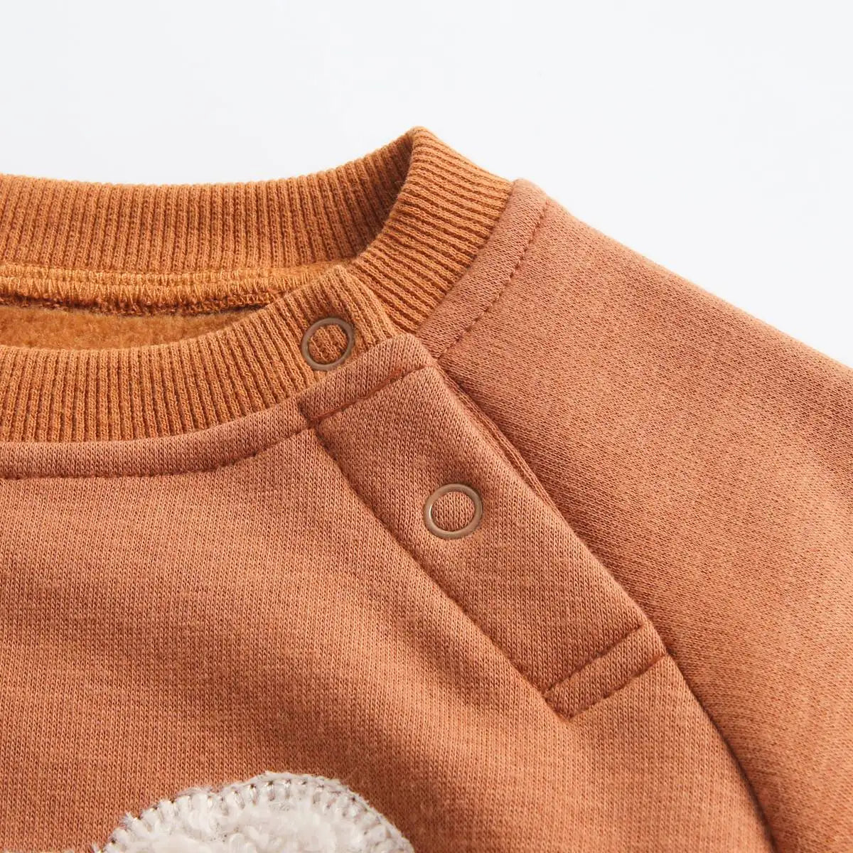 Sanlutoz Winter Autumn Unisex Baby Boys Girls Bodysuits Warm Fleece Long Sleeve Toddler Clothing Onesies Cute Animal Casual