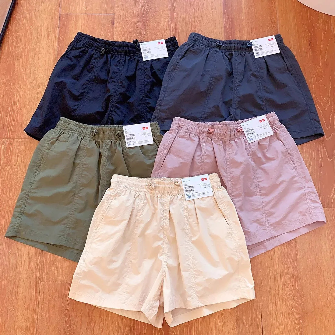 Summer New Women's Casual Thin Quick Dry Sport Shorts High Waist Wide Leg Pants High Waist Absorb Sweat Summer Fashion