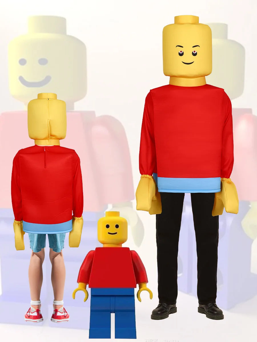 Halloween  Brickheadz Cosplay Costumes for Funny Costume Parties and Stage Performances