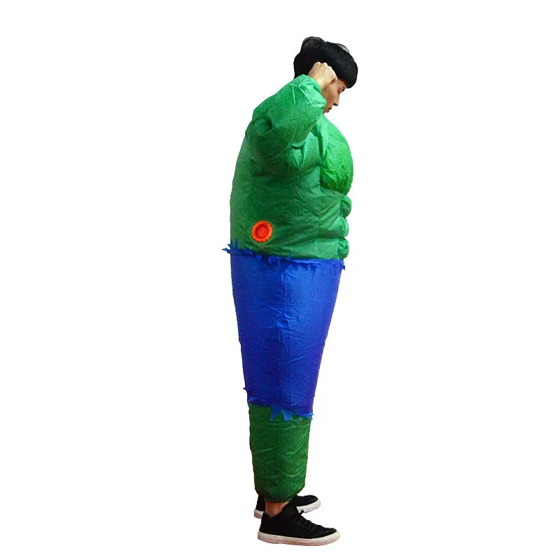 2026  Adult Fatty Hulk Inflatable Costume Anime Suits Mascot Halloween Party Cosplay Costumes for Man Woman Boys Girls