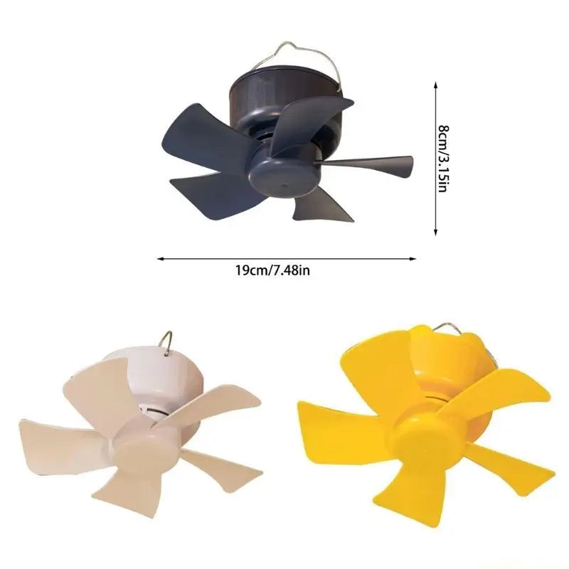 D0AB USB Powered Mini Fan Remote Controlled Electric Fan for Office and Dormitory Use