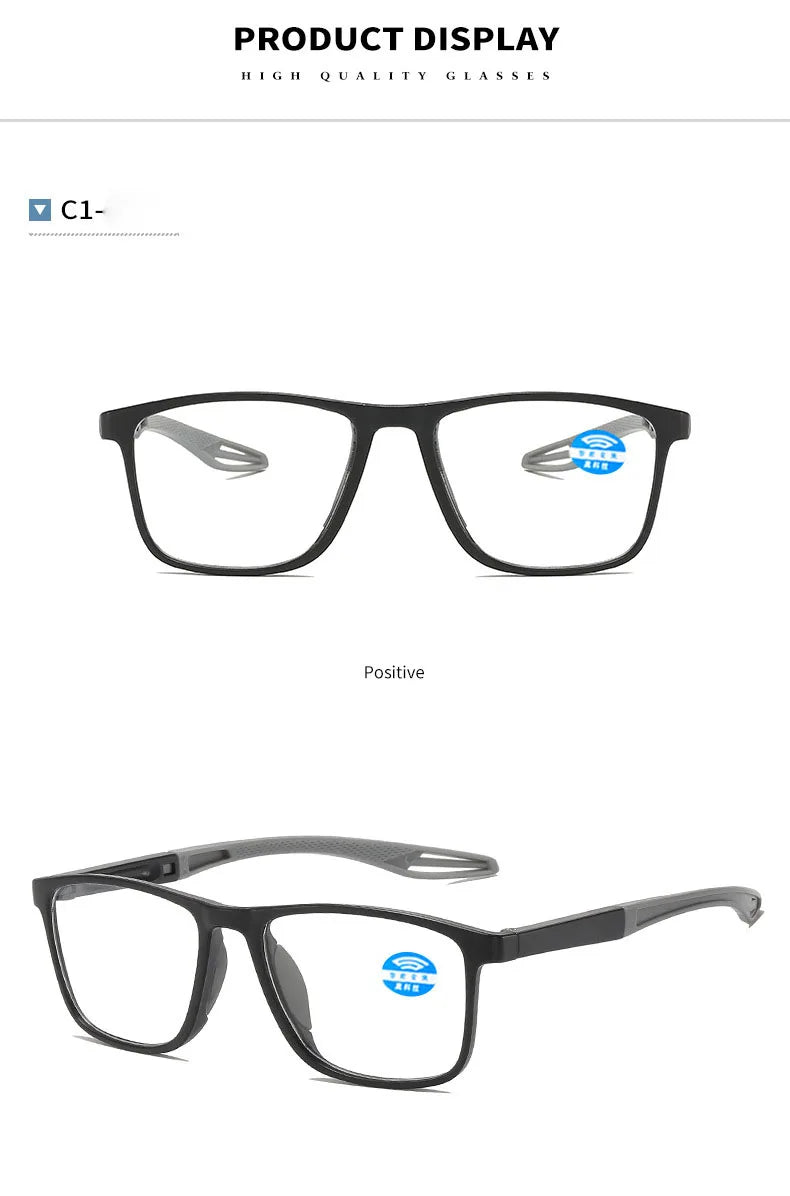 BOYSEEN Sports smart zoom reading glasses with adjustable ultra light technology for reading reading presbyopia glasses