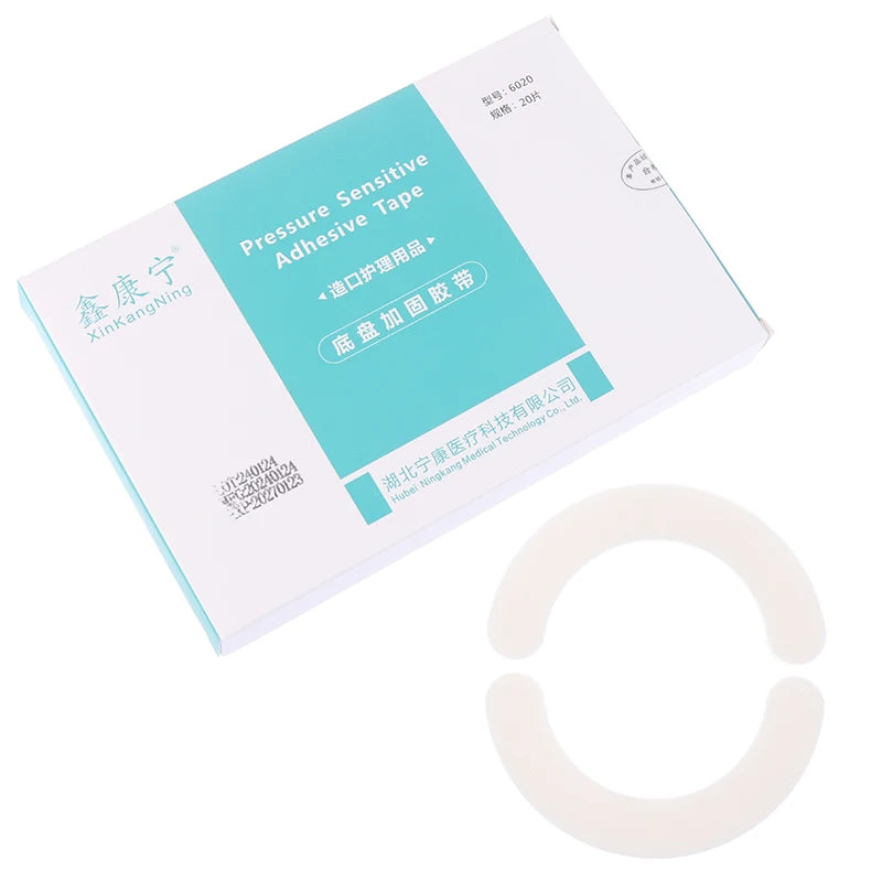 20 Pcs Elastic Ostomy Barrier Strips Hydrocolloid Waterproof Leak Skin Adhesive Ostomy Barrier Tape For Colostomy Bag