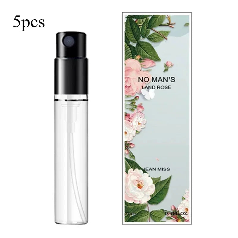 5pcs 3ml Q Style Brand Pheromone Perfume for Women Men Atomizer Beautiful Packaging Fashion Lady Sample Long Lasting Taste