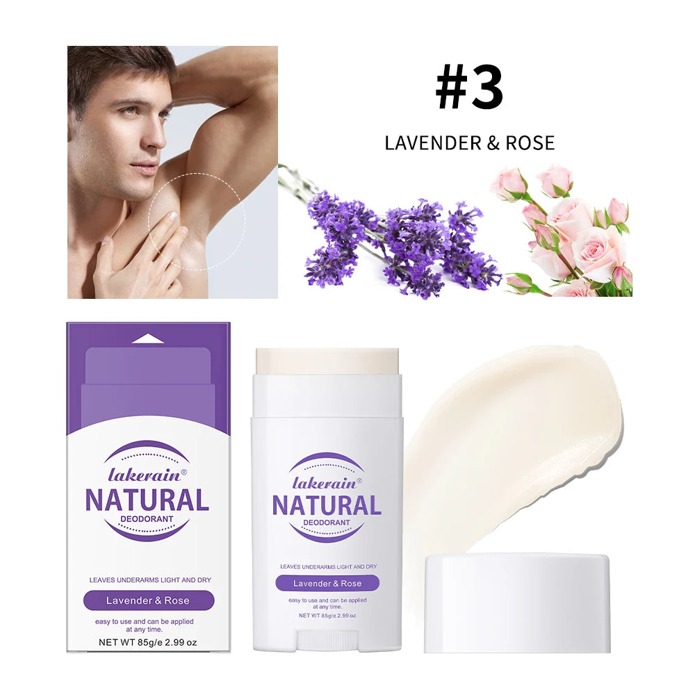 Solid Deodorant Stick Solid Perfume Balm Long-lasting Fresh Fragrance Deodorant Stick for Woman and Man Makeup