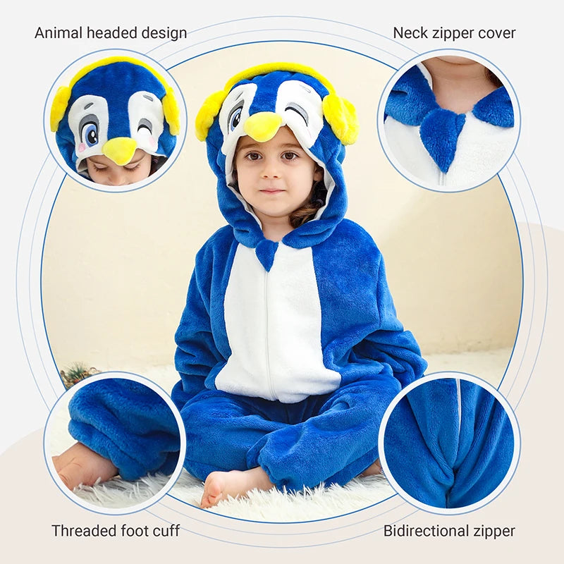 MICHLEY Halloween Lion Baby Rompers Clothes Hooded Flannel Cosplay Toddler Infant Pajamas Bodysuit Jumpsuit Costume For Kids Boy
