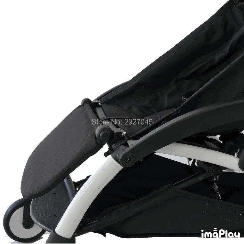 MomTan® Baby Stroller Accessories Armrest PU Leather Bumper Bar Handrail Extend Footboard Compatible with Babyzen YOYO 2  YOYO 3