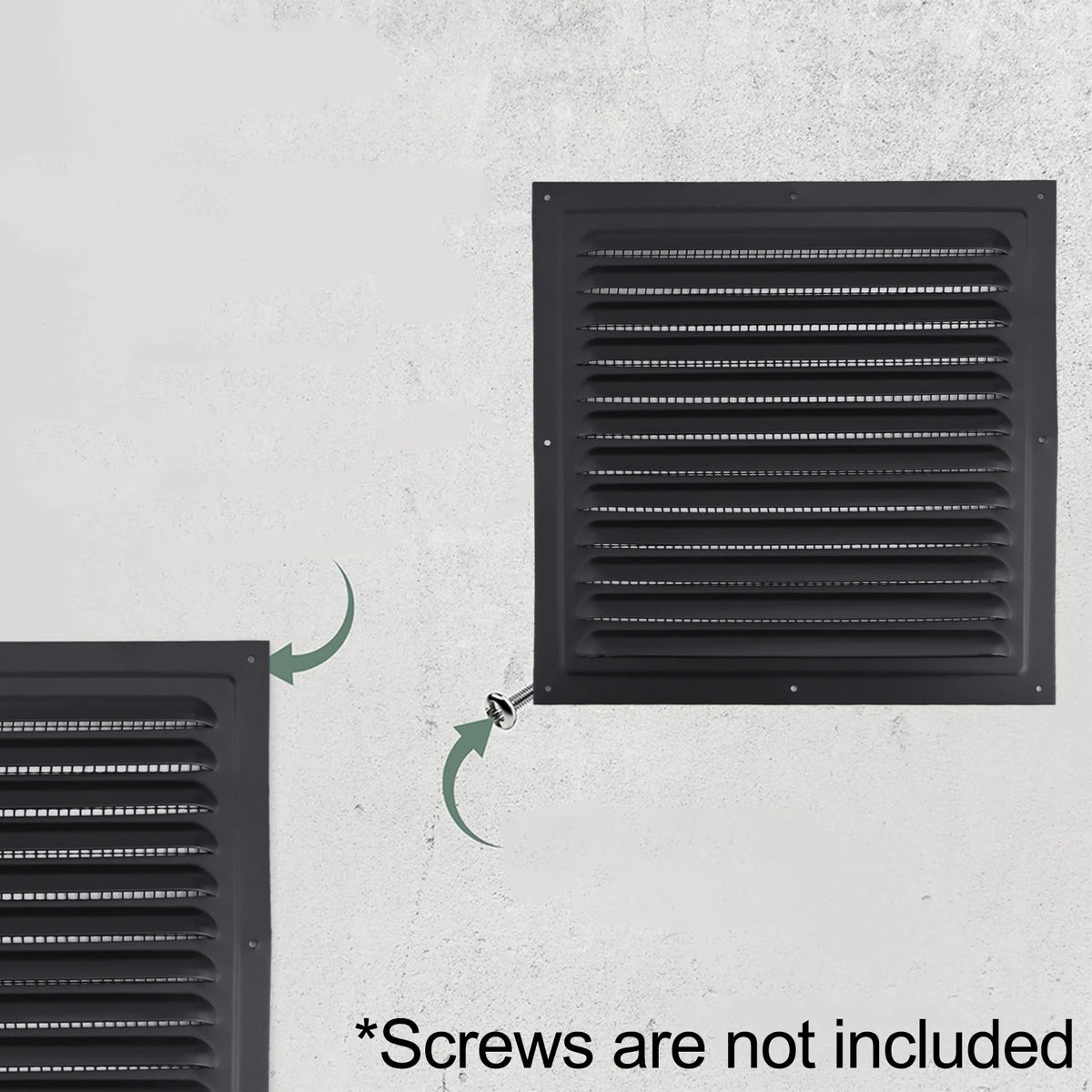Air Ventilation Cover Louver Vent Grille Cover Square Ducting Ceiling Ventilation Grill Cover Heating Cooling Vent Exterior