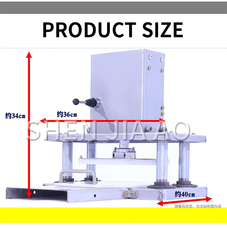 Noodle Pressing Machine 400pcs/H Electric Commercial Hand-grabbing Cake Pressing Machine Dough Flattening Machine Pressing Dough