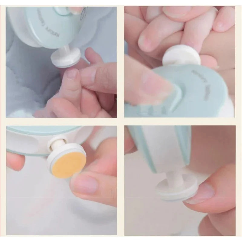1/2set Baby Electric Nail Trimmer Kid Nail Polisher Tool Baby Care Kit Manicure Set Easy To Trim Nail Filer Clippers For Newborn