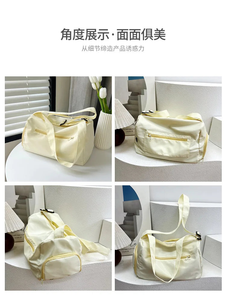 2025 Large capacity Travel Tote Bags for Women nylon Shoulder Messenger Bag Sports Yoga Satchels Fashion Woman Handbag