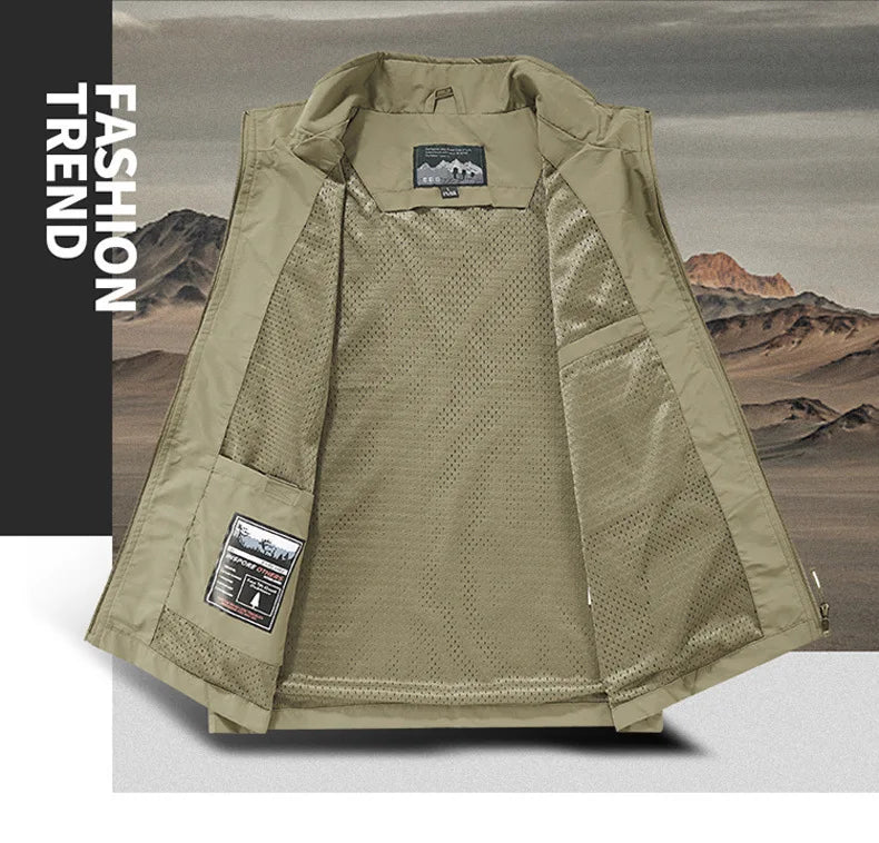 Multi-pocket Vest, Outdoor Activities, Rock Climbing, Hiking, Camping, Fishing, Mountain Climbing, Traveling, Photography, Vest