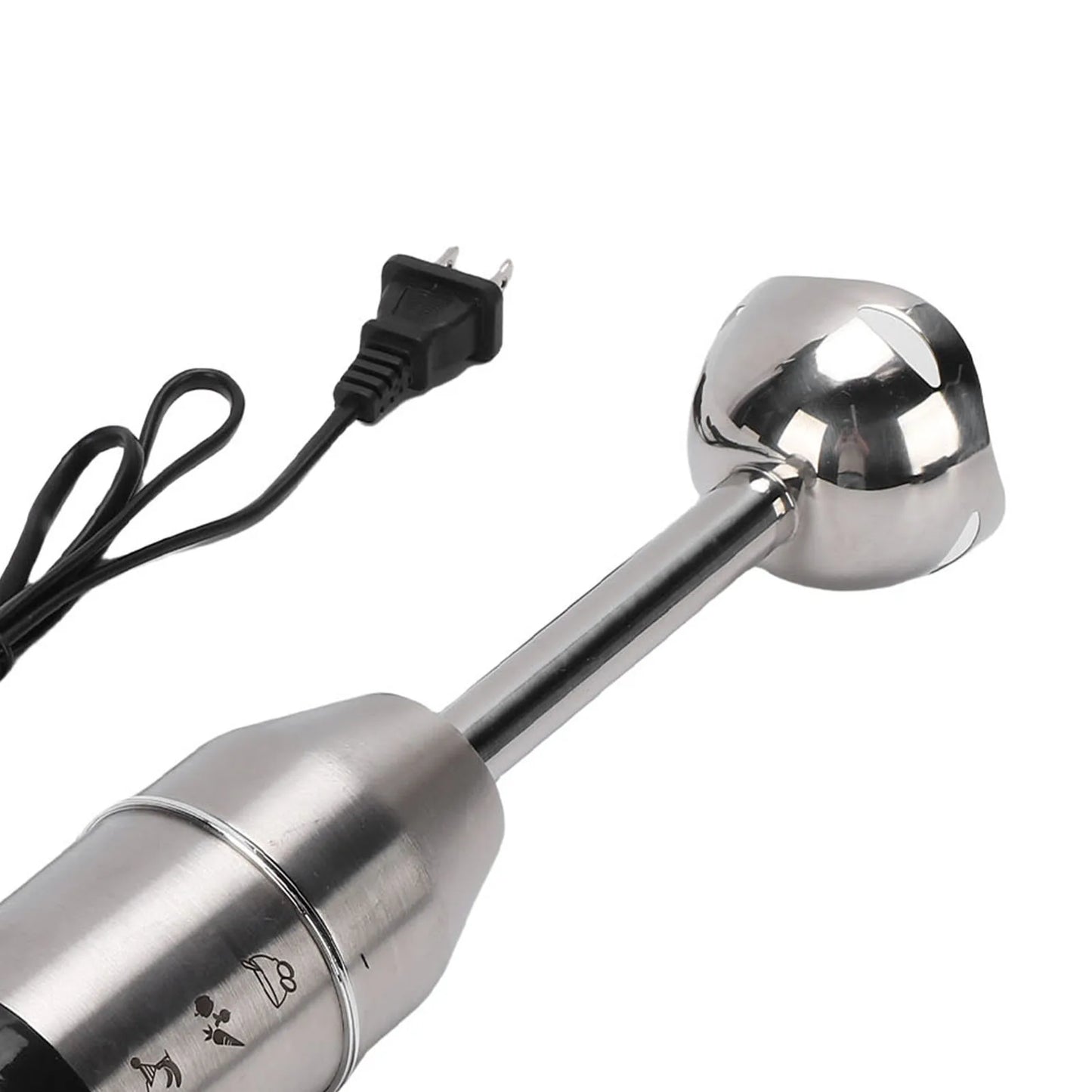 Immersion Hand Blender 400W Electric Handheld Portable Stick Mixer for Effortless Blending Smoothies Shakes Puree Round