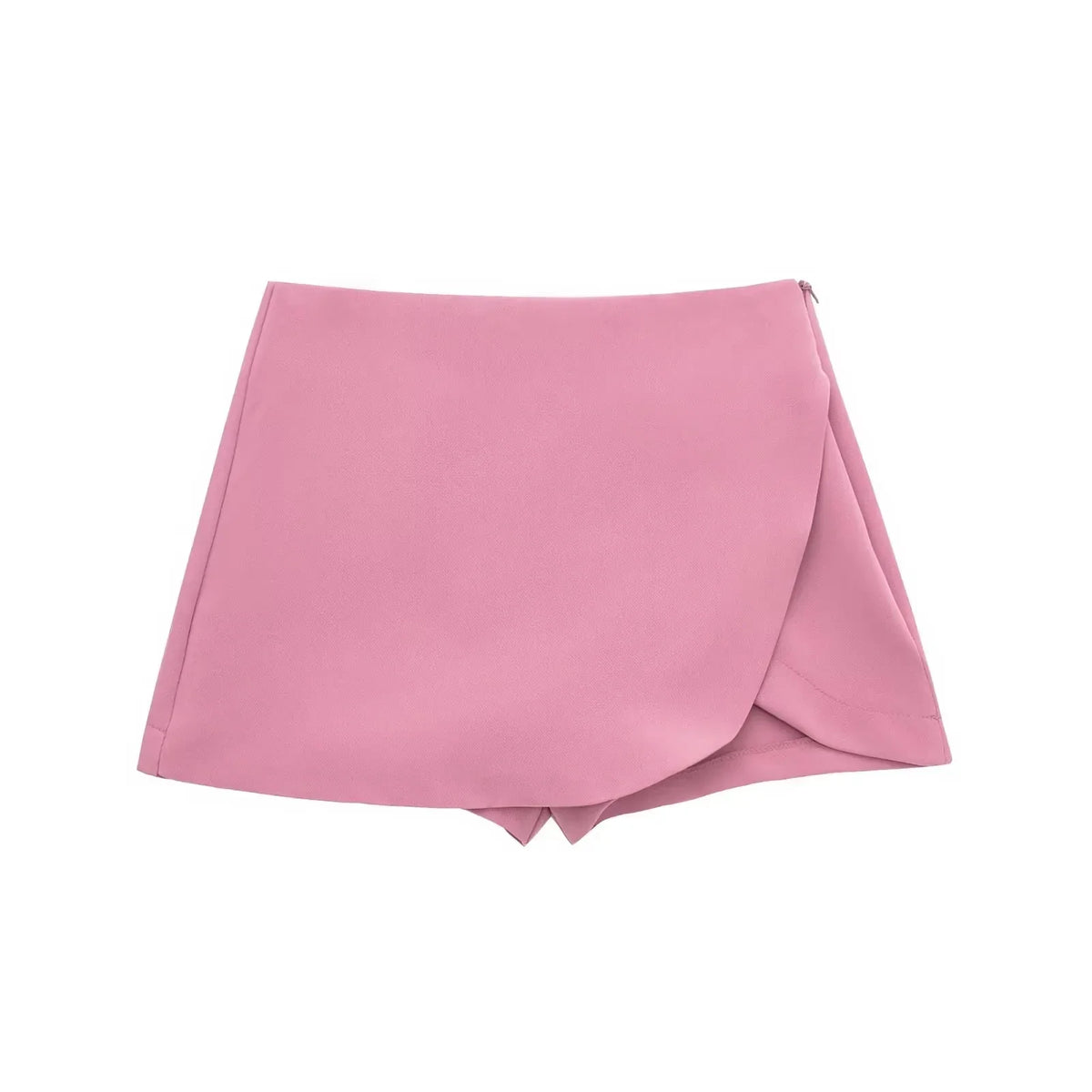 Women's Skort High Waist Brown Skirt Pants Stylish Summer Pink Black Mini Skirt Shorts Asymmetric Casual Off White Skort